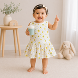 Muslin Back Button Frock - Little Sun