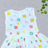 Muslin Back Button Frock - Mini Bloom