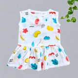 Muslin Back Button Frock - Mini Shapes