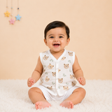 Muslin Button Jabla - Teddy