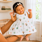 Muslin Knot Frock - Bird