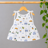 Muslin Knot Frock - Cars