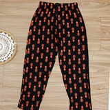 Pineapple Print Kids Coords (Unisex) - Half Sleeve T-Shirt and Full Pant