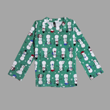 Snow Man Full Sleeve Kids Co-ord Set (Unisex) - Pant with Single Side Packet