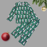 Snow Man Full Sleeve Kids Co-ord Set (Unisex) - Pant with Single Side Packet