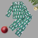 Snow Man Full Sleeve Kids Co-ord Set (Unisex) - Pant with Single Side Packet