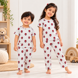 Spiderman Print Kids Coords (Unisex) - Half Sleeve T-Shirt and Full Pant