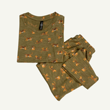 Tiger Cub Print Half Sleeve Kids Coords (Unisex) - Half Sleeve T-Shirt and Full Pant