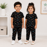 Turbo Speed Half Sleeve Kids Coords (Unisex) - Half Sleeve T-Shirt and Full Pant