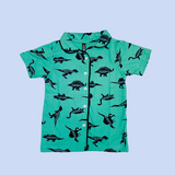 Tyrannosaurus Kids Night Suit - Half Sleeve Shirt and Full Pant