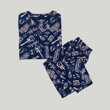 Violet Music Kids Coords (Unisex) - Half Sleeve T-Shirt and Full Pant