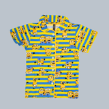 Yellow Minion Kids Night Suit - Half Sleeve Shirt and Full Pant