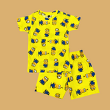 Yellow Minion | Kids Shorts Coords Set (Unisex)